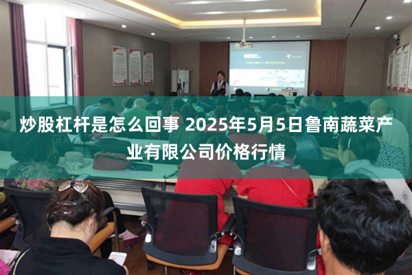 炒股杠杆是怎么回事 2025年5月5日鲁南蔬菜产业有限公司价格行情
